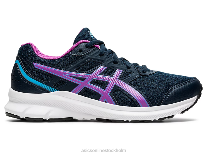 Asics ryck 3 klass skola barn D6D04539 fransk blå/digital druva