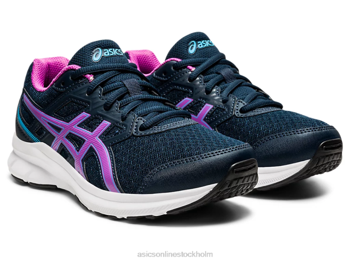 Asics ryck 3 klass skola barn D6D04539 fransk blå/digital druva