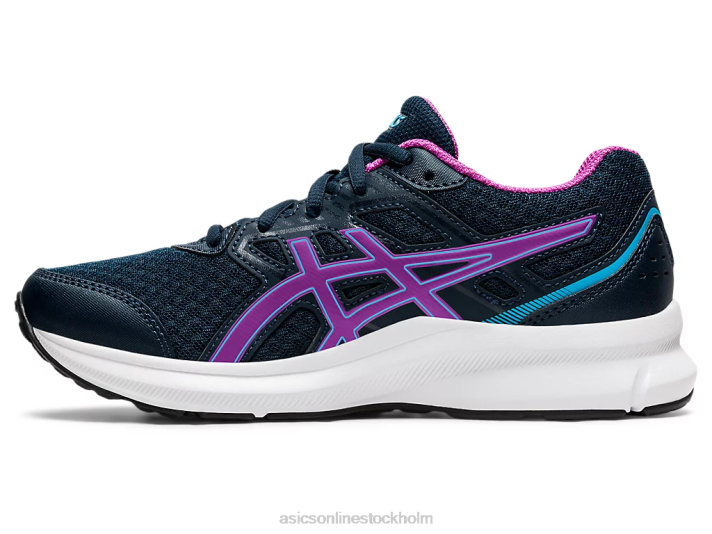 Asics ryck 3 klass skola barn D6D04539 fransk blå/digital druva