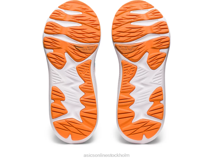 Asics ryck 4 förskola barn D6D04261 ö blå/sol persika