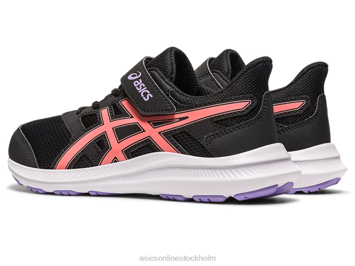 Asics ryck 4 förskola barn D6D04274 svart/papaya