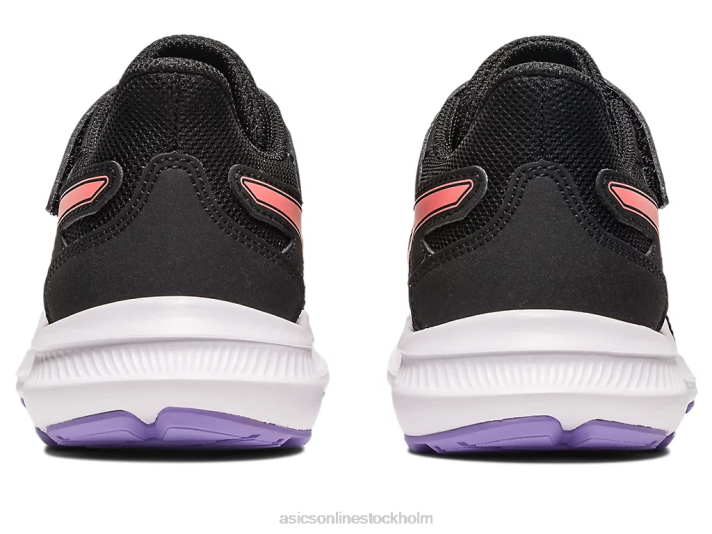 Asics ryck 4 förskola barn D6D04274 svart/papaya