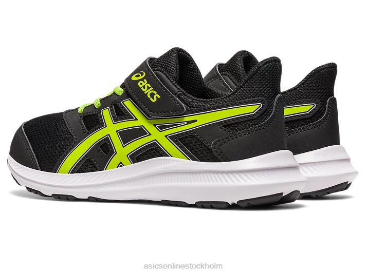 Asics ryck 4 förskola barn D6D04275 svart/limeskal