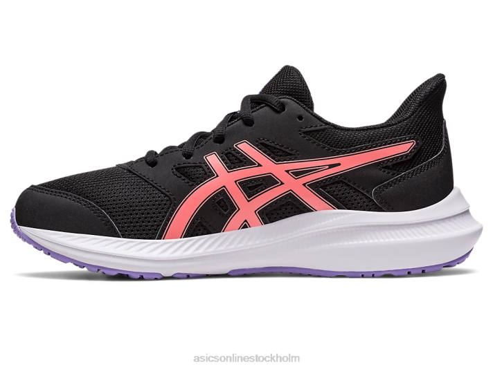 Asics ryck 4 klass skola barn D6D04251 svart/papaya