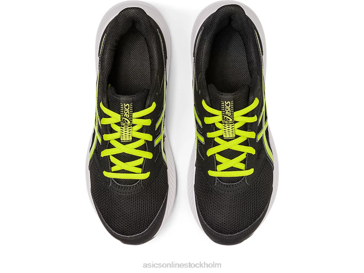 Asics ryck 4 klass skola barn D6D04268 svart/limeskal