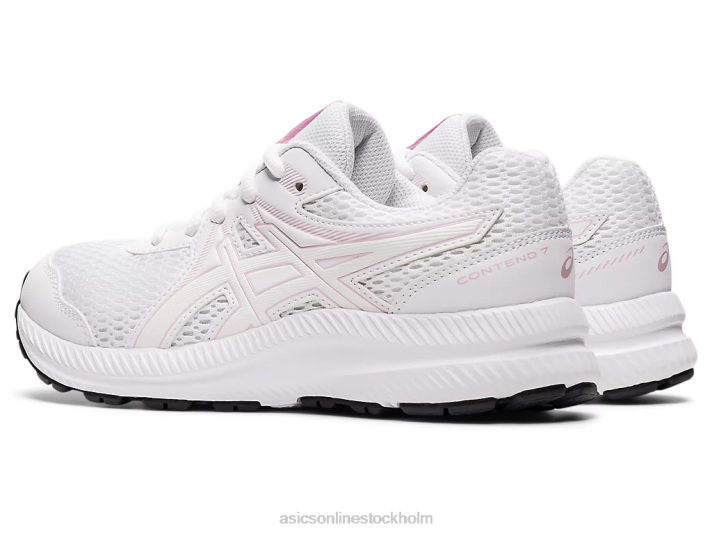 Asics tävla 7 klass skolan barn D6D04472 vit/knappt rosa