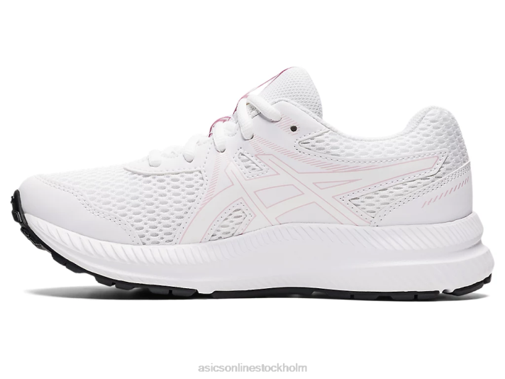 Asics tävla 7 klass skolan barn D6D04472 vit/knappt rosa