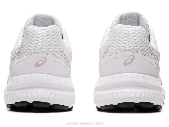 Asics tävla 7 klass skolan barn D6D04472 vit/knappt rosa