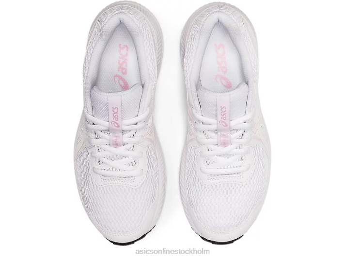 Asics tävla 7 klass skolan barn D6D04472 vit/knappt rosa