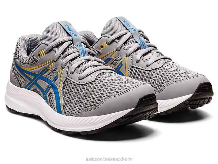 Asics tävla 7 klass skolan barn D6D04535 sheet rock/elektrisk blå