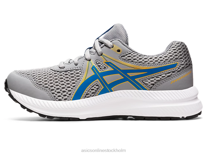 Asics tävla 7 klass skolan barn D6D04535 sheet rock/elektrisk blå