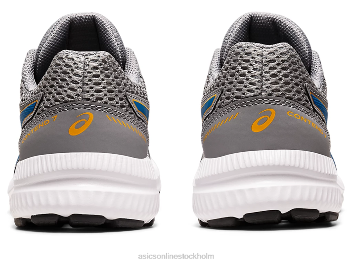 Asics tävla 7 klass skolan barn D6D04535 sheet rock/elektrisk blå