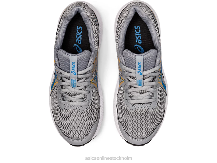 Asics tävla 7 klass skolan barn D6D04535 sheet rock/elektrisk blå