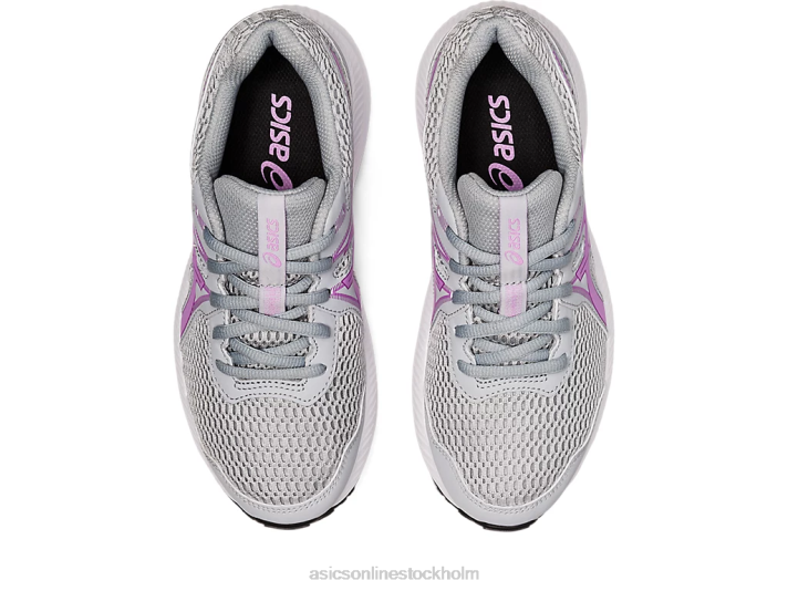 Asics tävla 7 klass skolan barn D6D04536 piemontegrå/lavendel glöd