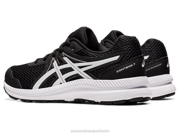Asics tävla 7 klass skolan barn D6D04542 svart vit