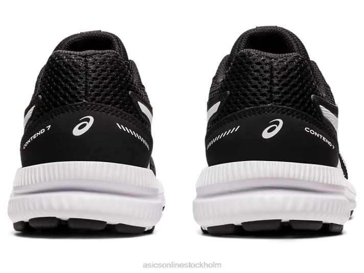 Asics tävla 7 klass skolan barn D6D04542 svart vit