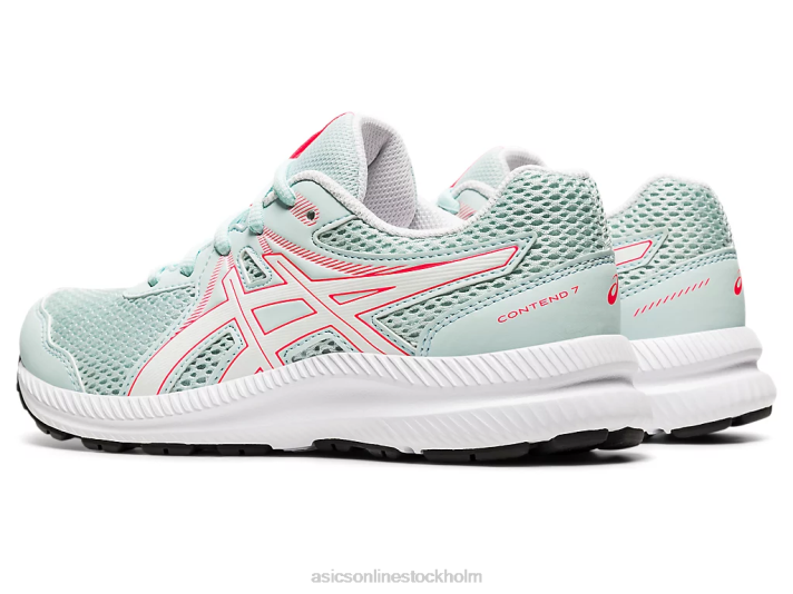 Asics tävla 7 klass skolan barn D6D04548 aqua ängel/vit