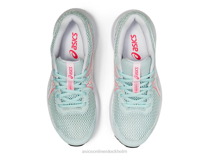 Asics tävla 7 klass skolan barn D6D04548 aqua ängel/vit