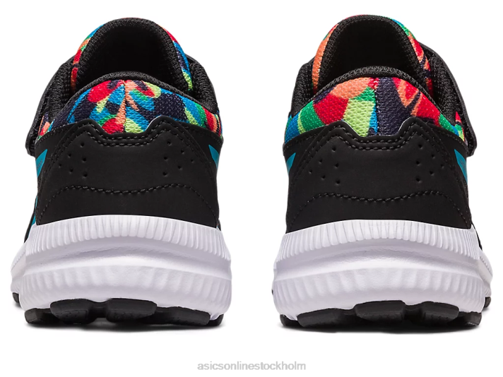 Asics tävla 8 förskola barn D6D04247 svart/öblå