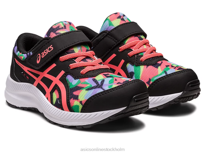 Asics tävla 8 förskola barn D6D04249 svart/papaya