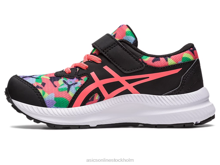 Asics tävla 8 förskola barn D6D04249 svart/papaya