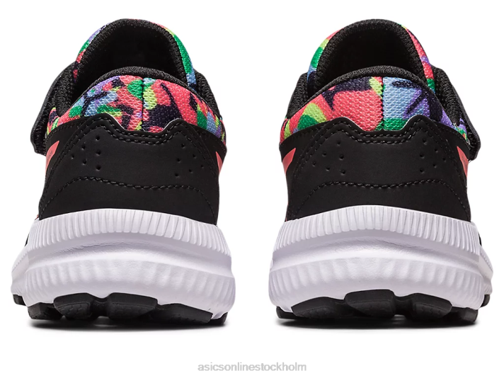 Asics tävla 8 förskola barn D6D04249 svart/papaya