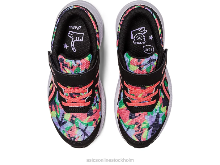 Asics tävla 8 förskola barn D6D04249 svart/papaya