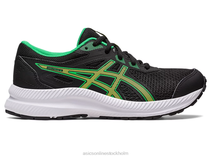 Asics tävla i 8 klass barn D6D04246 svart/limeskal