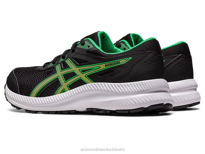 Asics tävla i 8 klass barn D6D04246 svart/limeskal