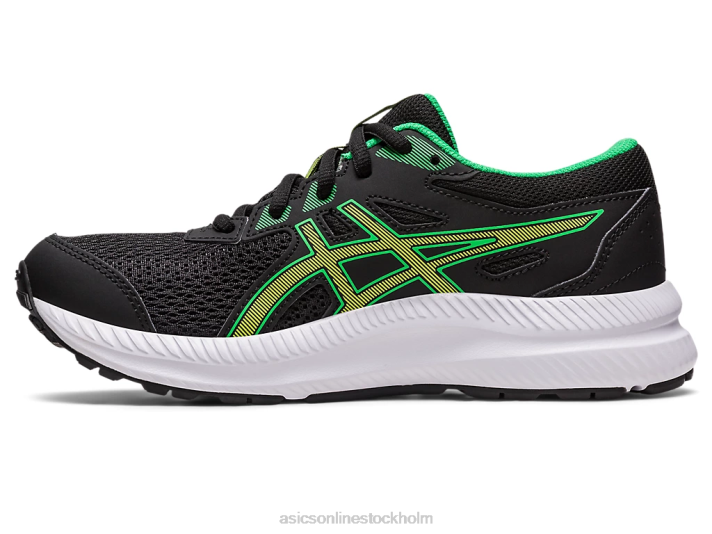Asics tävla i 8 klass barn D6D04246 svart/limeskal