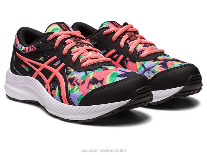 Asics tävla i 8 klass barn D6D04250 svart/papaya