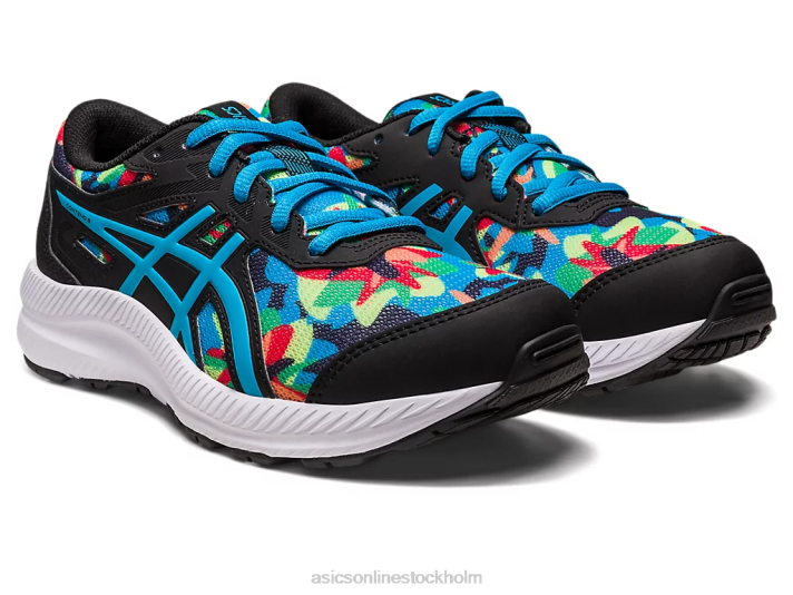 Asics tävla i 8 klass barn D6D04256 svart/öblå