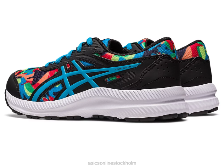 Asics tävla i 8 klass barn D6D04256 svart/öblå