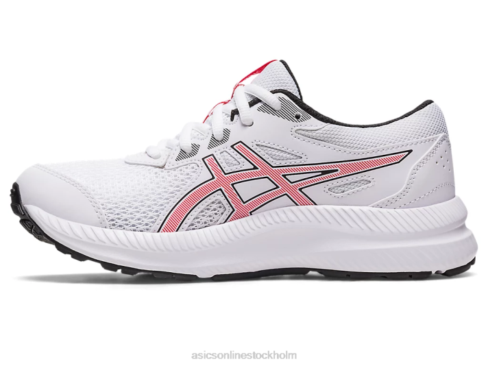 Asics tävla i 8 klass barn D6D04281 vit/elektrisk röd