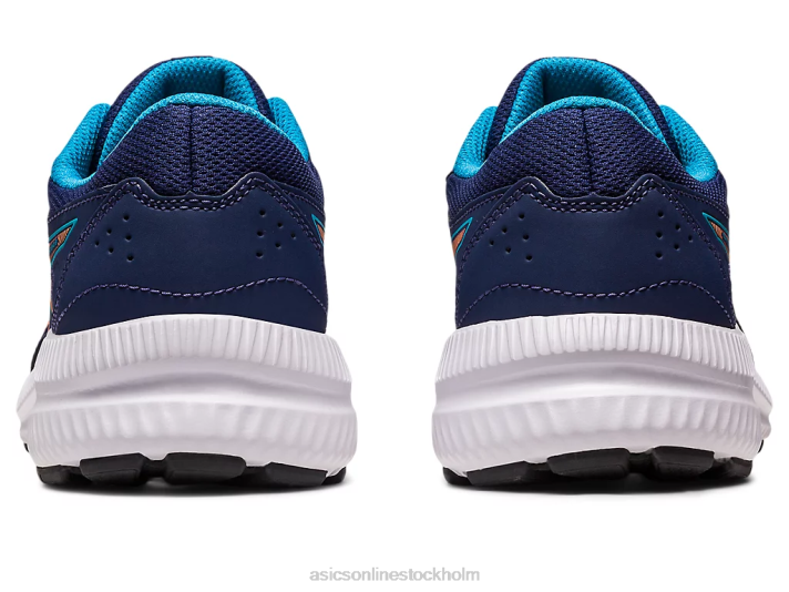 Asics tävla i 8 klass barn D6D04286 indigo blå/sol persika