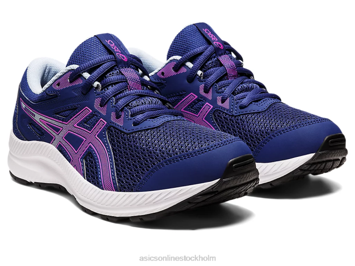 Asics tävla i 8 klass barn D6D04399 dyk blå/orkidé