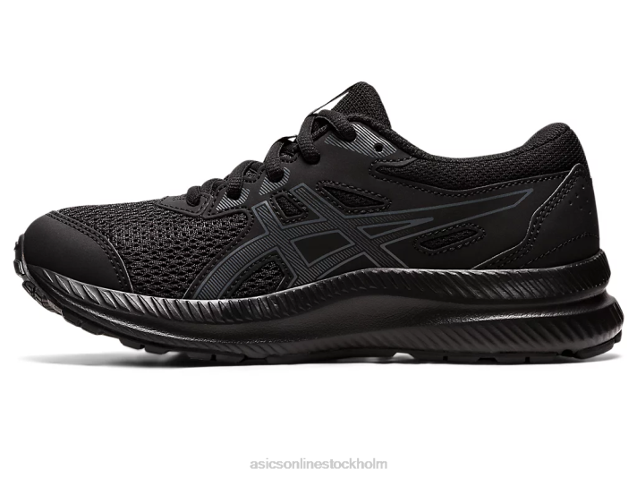 Asics tävla i 8 klass barn D6D04402 svart/bärgrå