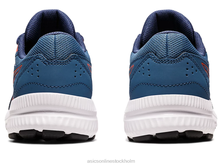 Asics tävla i 8 klass barn D6D04409 azurblå/körsbärstomat