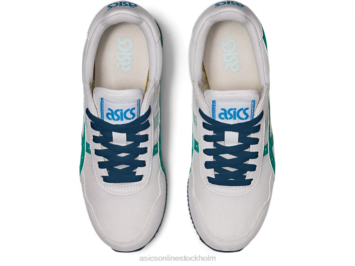 Asics tiger runner grundskolan barn D6D04479 vit/baltisk juvel