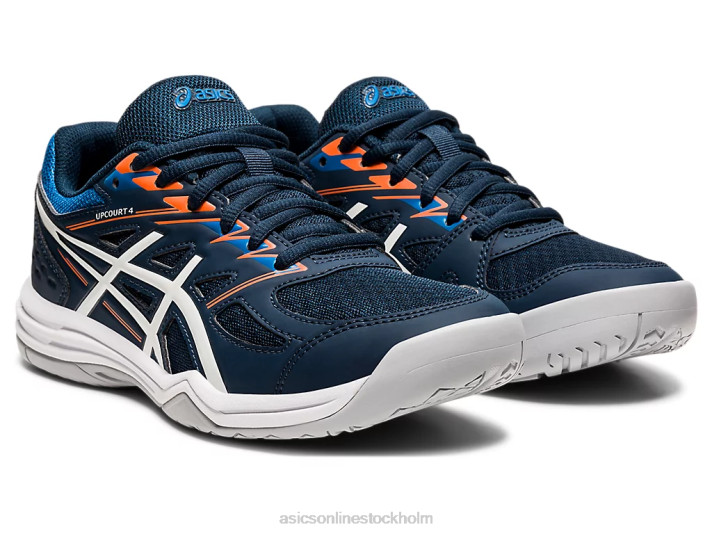 Asics upcourt 4 klass skola barn D6D04425 fransk blå/vit