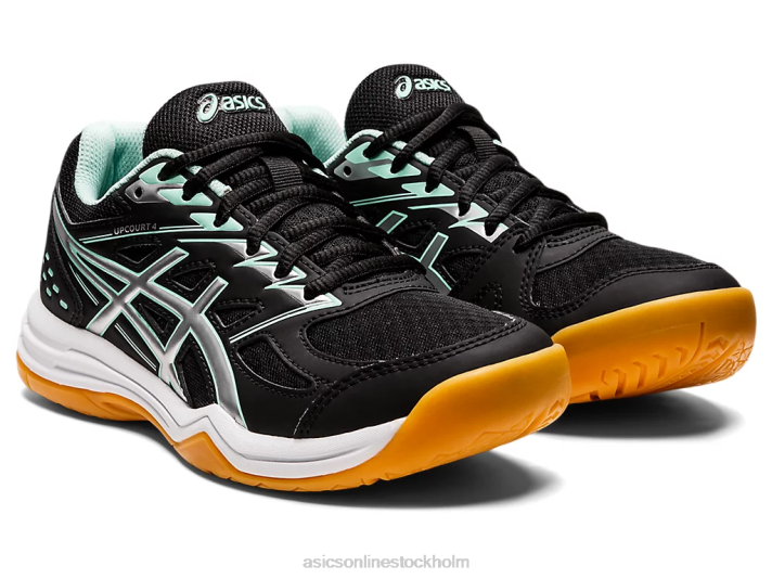 Asics upcourt 4 klass skola barn D6D04456 svart/färsk is