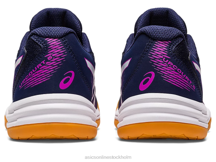 Asics upcourt 5 klass skola barn D6D04266 peacoat/orkidé