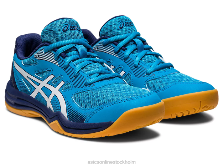 Asics upcourt 5 klass skola barn D6D04271 ö blå/vit