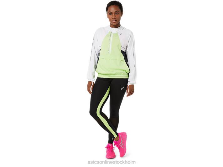 Asics lite-show jacka kvinnor D6D03270 lysande vit/limegrön