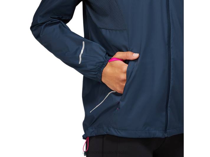 Asics lite-show jacka kvinnor D6D03678 fransk blå