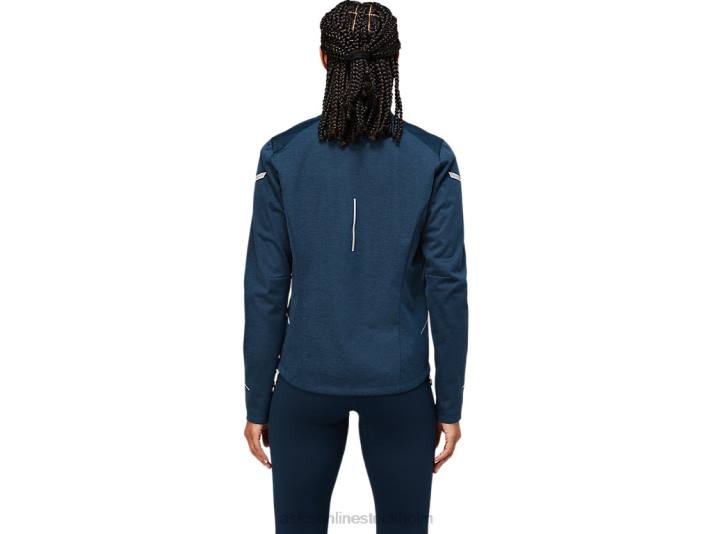 Asics lite-show vinterjacka kvinnor D6D03653 fransk blå ljung