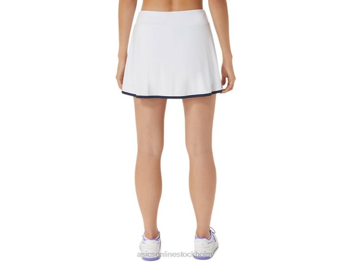 Asics domstol skort kvinnor D6D02484 lysande vit