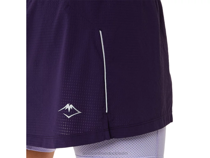 Asics fujitrail skort kvinnor D6D03079 nattskugga/ånga