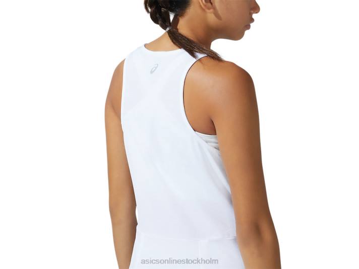 Asics ny stark 92 klänning kvinnor D6D03821 vit/glaciärgrå tryck