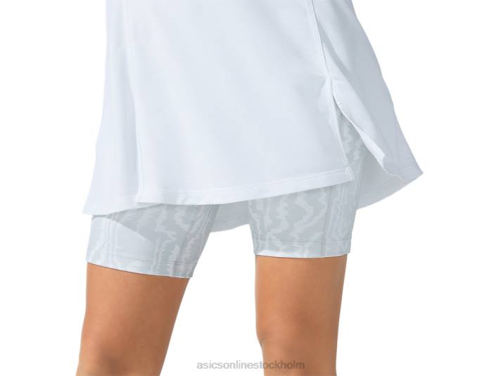 Asics ny stark 92 klänning kvinnor D6D03821 vit/glaciärgrå tryck